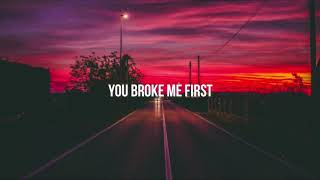 You Broke Me First  Clean Lyrics  Tate McRae [upl. by Ative]