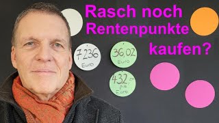 Rasch noch Rentenpunkte kaufen Freiwillige Rentenbeiträge lohnen sich 2022 besonders  mit Linklist [upl. by Eltotsira234]