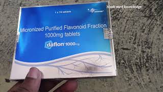 DAFLON TABLET  1000 MG  PILES MEDICINE  HOW TO USE Dose daflon 1000 tablets [upl. by Pantia198]