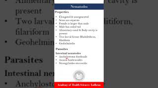 Nematodes  Medical Parasitology  by Imran Yaseen [upl. by Alhan]