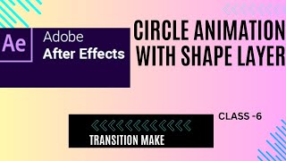 Circle Animation With Shape Layer aftereffects [upl. by Dirfliw]