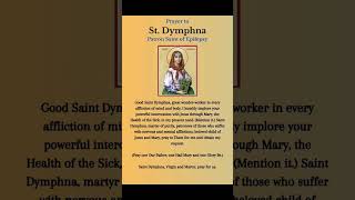 St Dymphna Pray for us 🕊👏🌸 [upl. by Wilonah]