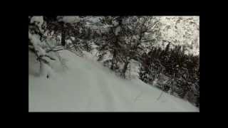 Off Piste powder day in Arcalis Vallnord in Andorra 22nd January 2013 [upl. by Trah182]