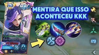 JOGUEI DE BENEDETTA E FUI CARREGADO  Benedetta Gameplay  Mobile Legends mlbbmobilelegends [upl. by Edahc469]