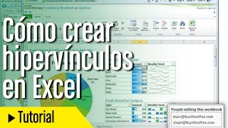 Tutorial Excel en español Cómo crear hipervínculos entre celdas y hojas [upl. by Adeuga]