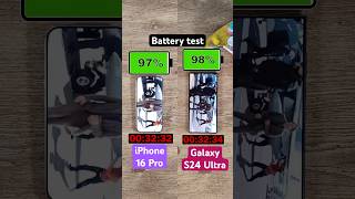 iPhone 16 Pro vs Samsung Galaxy S24 Ultra battery test [upl. by Anaylil]