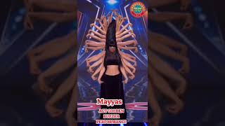 MAYYAS AMERICAS GOT TALENT GOLDEN BUZZER PERFORMANCE  SHORTS [upl. by Neyu642]