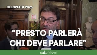 Olimpiadi 2026 Giorgetti quotDecisione a brevissimoquot [upl. by Aihgn]