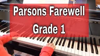 Parsons Farewell arr Blackwell  A3  ABRSM piano grade 1 2021 amp 2022 [upl. by Anehc970]