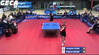 Patrick Baum vs Gionis PanagiotisFinal ETTU Cup 20112012 [upl. by Nitz]