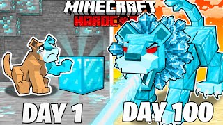 I Survived 100 Days as a DIAMOND LION in HARDCORE Minecraft [upl. by Bikales238]