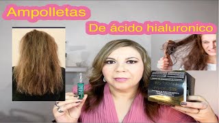 AMPOLLETAS NUTRAPEL HYALUSILK PARA REPARAR TU CABELLO MALTRATADO SECO SIN BRILLO Y PROCESADO 😱 [upl. by Goraud118]