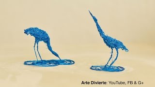 Cómo dibujar una garza en 3D  Realmente 3D  Escultura [upl. by Giesecke655]