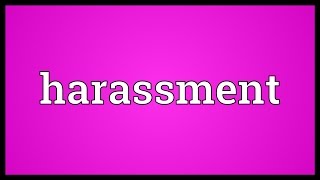 Harassment Meaning [upl. by Fabi]