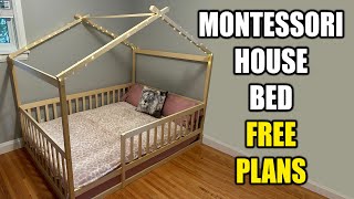 How to Make a Montessori Bed  Free Plans [upl. by Anaizit437]