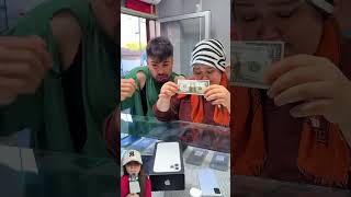 HP IPHONE GRATIS ⁉️PENJUAL HATI MALAIKAT BAGUS BANGET 😱😍shorts funny dubbing [upl. by Aldric]