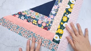 See what this patchwork turns into Easy patchwork block Sewing and Patchwork for beginners [upl. by Sorcha]