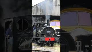 LampY Pug 11243 comes off shed at Castlecroft ELR railway steamtrain train heritageopendays [upl. by Edialeda]