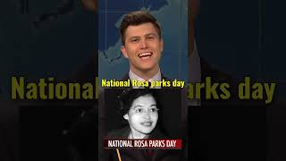 “WEEKEND UPDATE JOKE SWAPquotNATIONAL ROSA PARKS DAY COLIN JOST😂😱 shortscomedy saturdaynightlive [upl. by Possing]