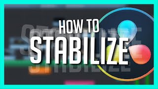 How to Stabilize video in DaVinci Resolve  Resolve 16 basics Tutorial [upl. by Groark]