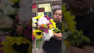 Beautiful Mix flower Bouquet fypyoutube flowers flowermaking flowerdesigner vidiq [upl. by Isied]