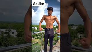 A vale like kero Or B vale suscribe shortvideo fitnessmotivation [upl. by Ewens]