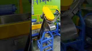 waste Pet bottle recycling Small exhibition Line washing clean crusher dryer [upl. by Armanda800]