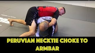 Peruvian Necktie Choke to Armbar by James Clingerman [upl. by Celisse]