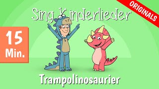 🦖 Trampolinosaurier  Spiel und Bewegungslieder  JiMi FLuPP Collection  Sing Kinderlieder [upl. by Allred311]