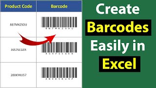 How to Create Barcodes in Excel That Work The Simple Way [upl. by Ahsienak152]