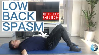 33 LOW BACK spasm  Home Exercise amp Advice [upl. by Britney]