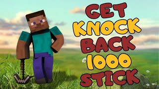 How to Get a Knockback 1000 Stick in Minecraft  Minecraft Tutorial 2024 [upl. by Ahrendt]