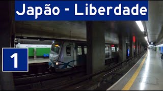 903 Metrô SP  Trens na estação JapãoLiberdade [upl. by Amoreta]