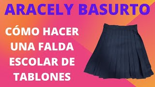 COMO HACER UNA FALDA ESCOLAR DE TABLONES [upl. by Wier]