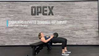 Shoulders Elevated Dumbbell Hip Thrust [upl. by Amersham348]