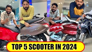 Top 5 Best Scooter In Low Price 2024 India [upl. by Ellessig]