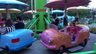 Canadas Wonderland Sallys Love Buggies Ride Kidzville Kiddie Ride 4K [upl. by Stoops]