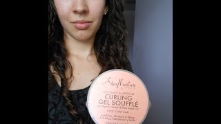 Review Shea Moisture Curling Gel Souffle [upl. by Yliah]