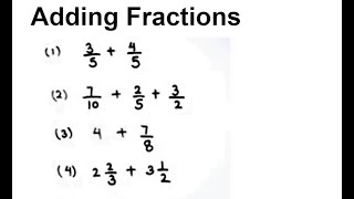 How to Add Fractions  Fraction Addition  Adding Fractions  Learn Addition of Fractions [upl. by Griggs]