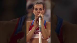 Yelena Isinbayeva Olympic Record athletics polevault [upl. by Zailer]