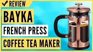 BAYKA French Press Coffee Tea Maker [upl. by Odlavso]