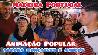 Aldora Gonçalves e Amigos  Animação Popular Portuguesa Senhor dos Milagres Machico Madeira Portugal [upl. by Sueddaht]