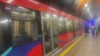 Rare footage of a DLR train departing Cutty Sark bound for Beckton [upl. by Sardse]