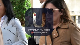 Miljana Kecmanović stigla u specijalni sud u pratnji advokata  Univerzum HD Media News Agency [upl. by Ace]