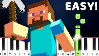 Comforting Memories  Minecraft  EASY Piano Tutorial [upl. by Tildie]