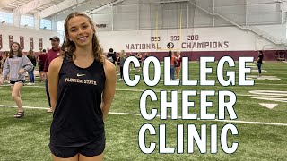 Katie’s College Cheer Clinic at Florida State [upl. by Featherstone]