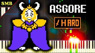 UNDERTALE  ASGORE  Piano Tutorial [upl. by Euhsoj183]