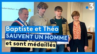 Témoignage Baptiste et Théo 17 ans récompensés pour leur acte de bravoure [upl. by Elhsa]