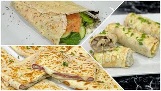 3 IDÉES DE CRÊPES SALÉES EXPRESS AVEC ET SANS CUISSON 👩🏻‍🍳 Deli Cuisine [upl. by Valerio]