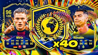 40x WEEKLY TOTS PACKS 😨 FC 24 Ultimate Team [upl. by Gnuoy]